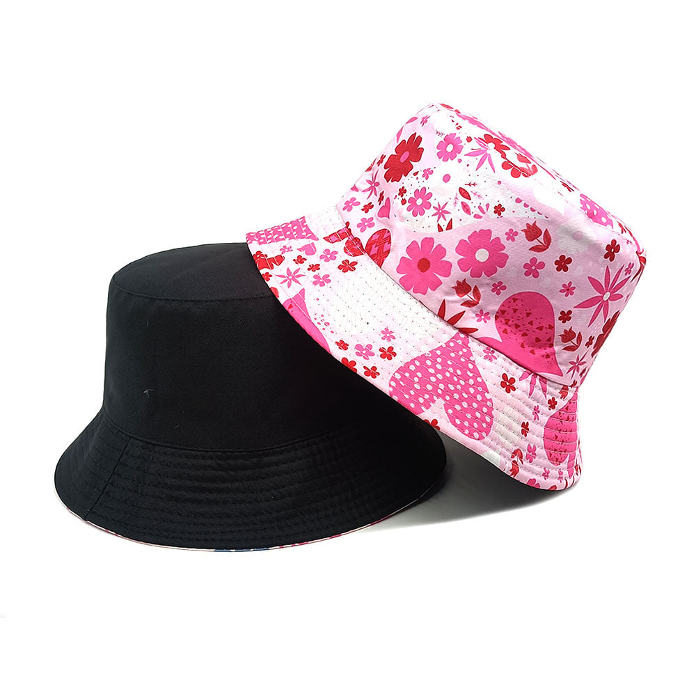 Floral Design Double-sided Bucket Hat