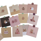 Home Fashion Strawberry Bear Series Postcard