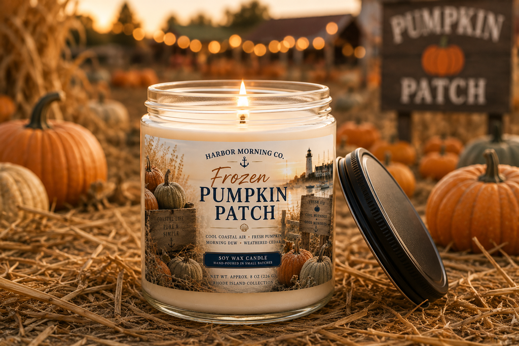 Frozen Pumpkin Patch | Hand-Poured Coastal 8oz Soy Candle