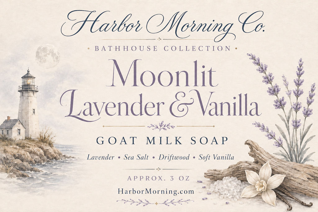 Moonlit Lavender & Vanilla Goat Milk Soap | Approx 3oz