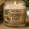 Harbor Morning Co. Coconut Coast coastal soy candle