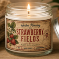 Strawberry Fields Florida-inspired soy candle by Harbor Morning Co.