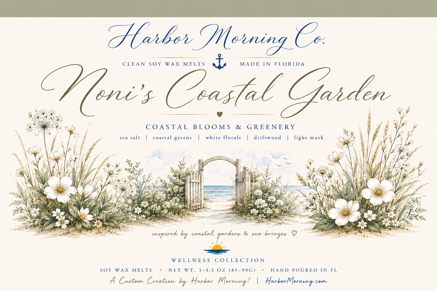 Noni’s Coastal Garden Wax Melts
