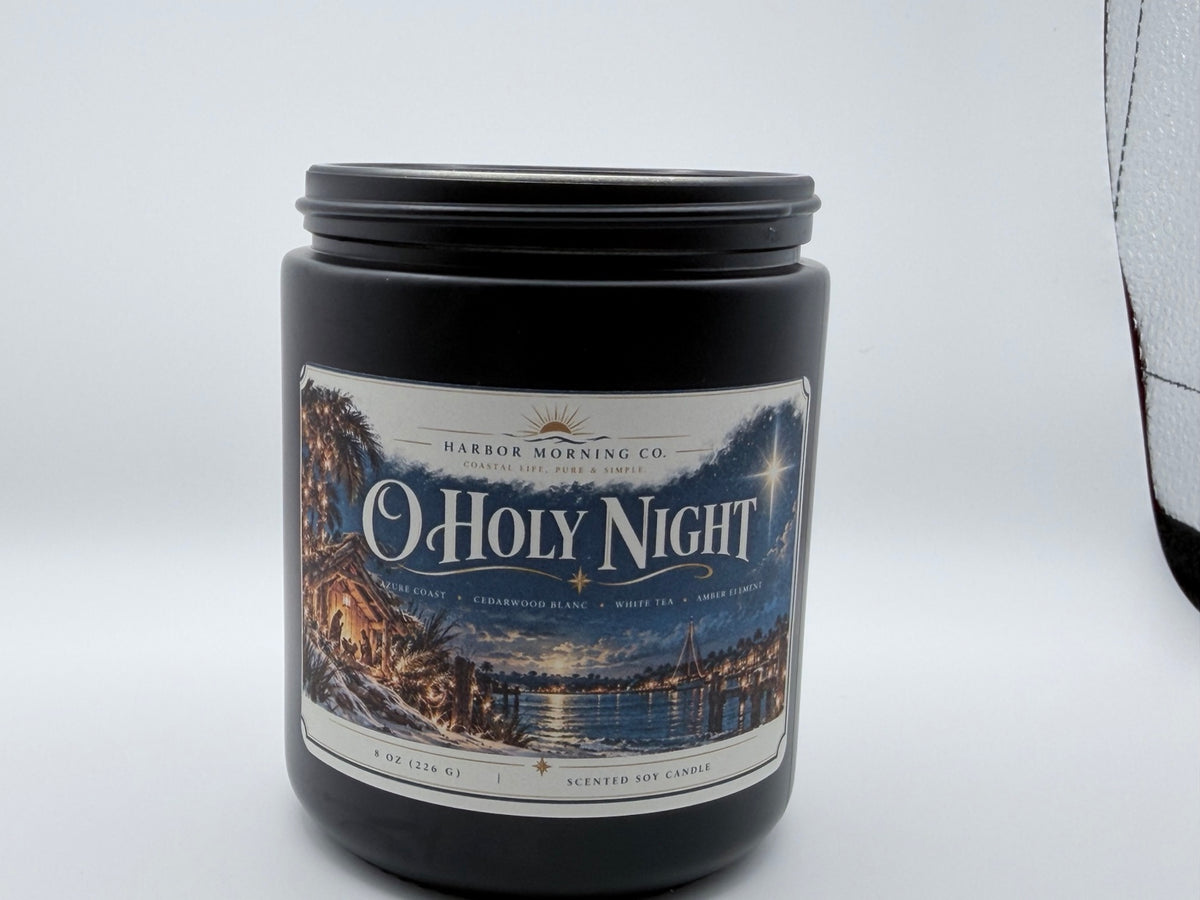 O Holy Night 8 oz Christmas soy candle product image 1