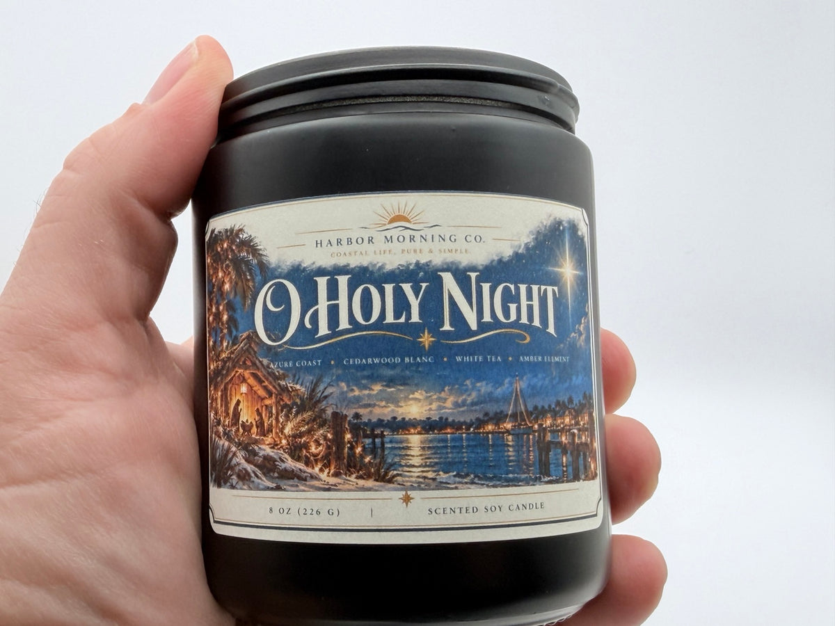 O Holy Night 8 oz Christmas soy candle product image 2