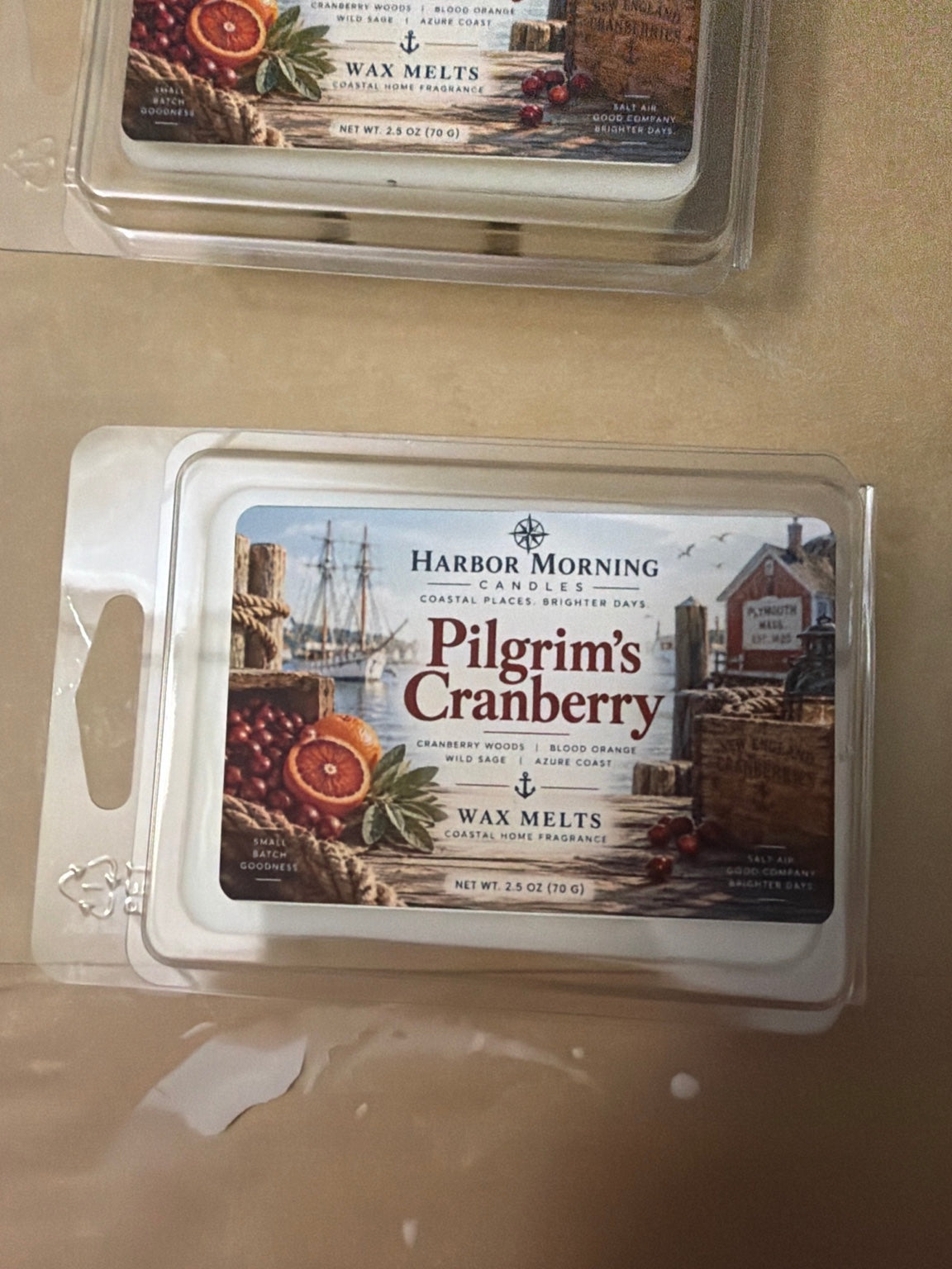Harbor Morning Co. Pilgrim's Cranberry 2.5 oz wax melts
