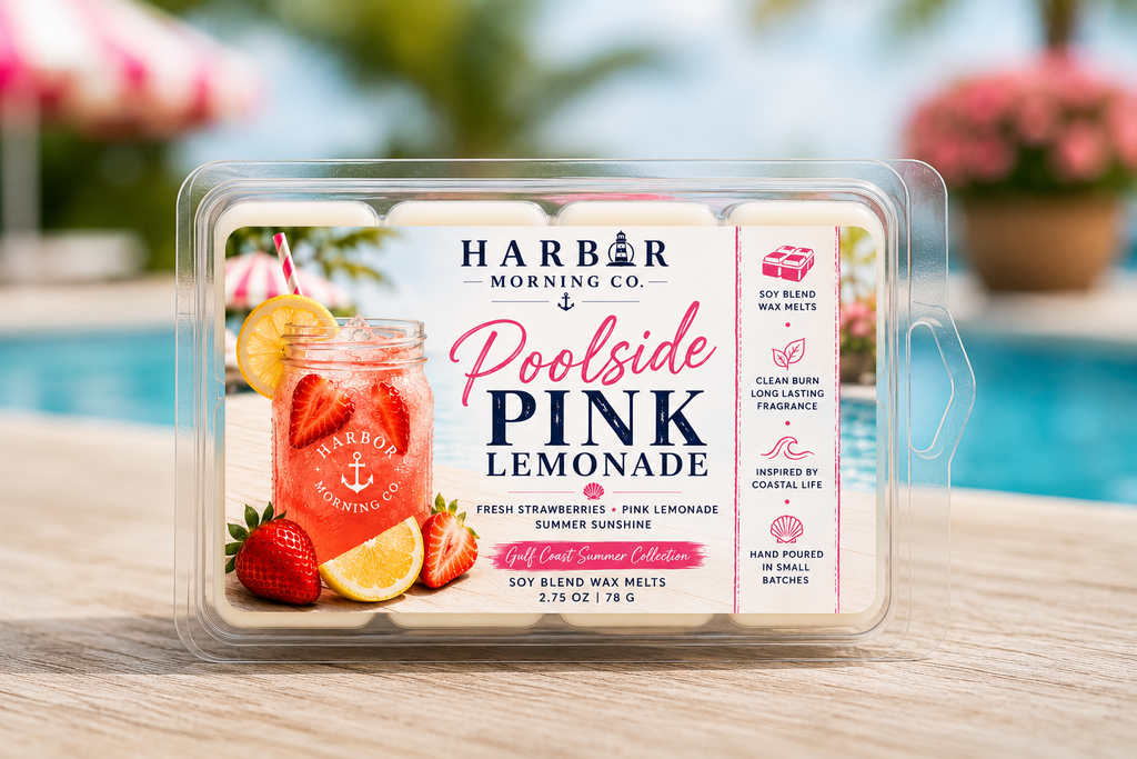 Poolside Pink Lemonade | Hand-Poured Coastal Soy Wax Melts