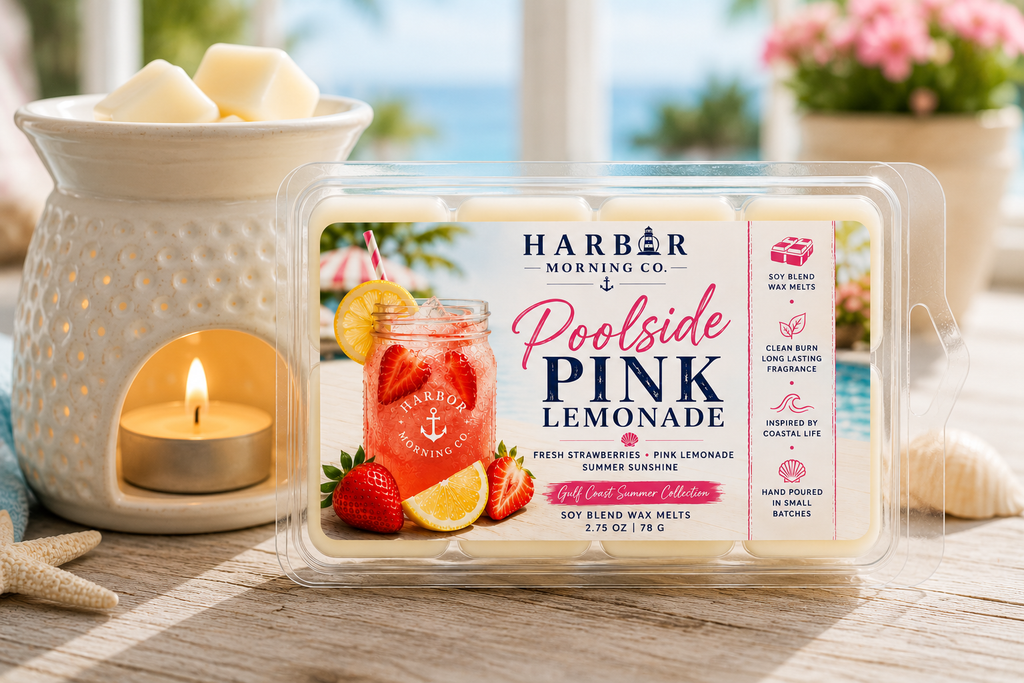 Poolside Pink Lemonade | Hand-Poured Coastal Soy Wax Melts