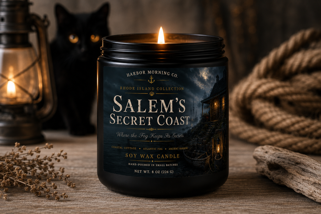 Salem's Secret Coast | Hand-Poured Coastal 8oz Soy Candle