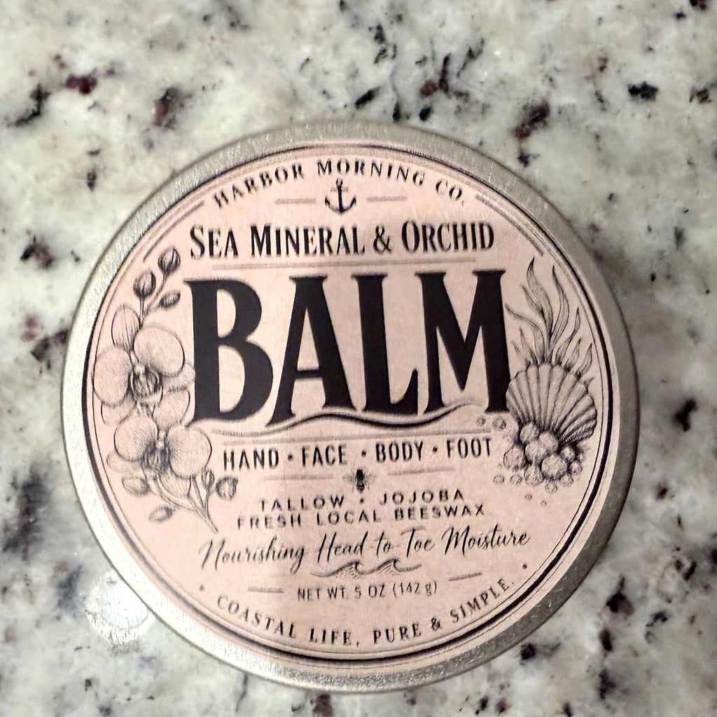 Sea Mineral and Orchid tallow balm 5 oz cleaned product photo