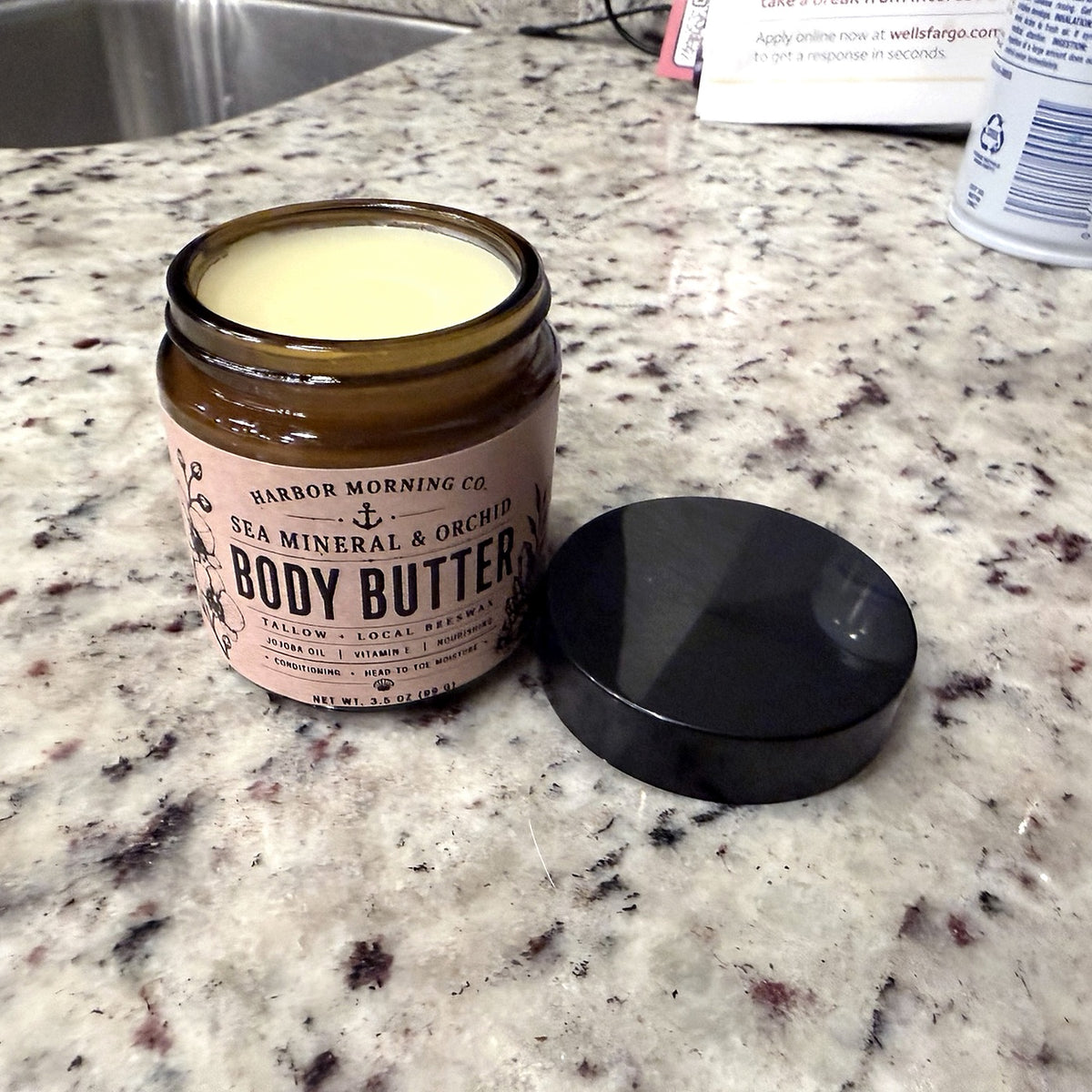 Open Sea Mineral and Orchid tallow body butter cleaned product photo